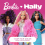  Barbie x Hally Temporary Hair Color for Kids | Includes Signature Pink Shade Stix + Tinsel Clips | One-Day Washable Hair Color | Safe Alternative to Spray