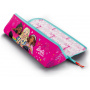 Maped - Barbie Pencil Case - XXL Opening School Pencil Case - Customizable, with 1 Side to Color - Triangular Pencil Case