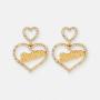 Barbie The Movie Diamanté Heart Drop Earrings