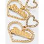 Barbie The Movie Diamanté Heart Drop Earrings