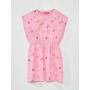 Fitted dress with Barbie print - pink