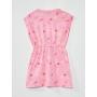 Fitted dress with Barbie print - pink