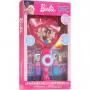 Barbie - Townley Girl 2 Pack Lip Balm Set with Light-Up Mirror, Hair Clips and Rings