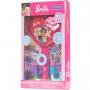 Barbie - Townley Girl 2 Pack Lip Balm Set with Light-Up Mirror, Hair Clips and Rings