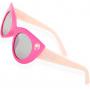 Barbie Girl's Cat Eye Sunglasses and Handled Hard Case Set, Pink Sparkle