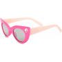 Barbie Girl's Cat Eye Sunglasses and Handled Hard Case Set, Pink Sparkle