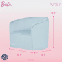 Evolur Light Blue Barbie Be Bold Be You Kid's Sofa