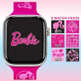 Barbie Touchscreen Smartwatch for Girls with Pink Glitter Silicone Strap and Customizable Watch Faces, Digital Camera, and Activity Tracker