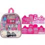 Barbie - Townley Girl Silver Backpack Cosmetic Makeup Set with Mirror includes Lip Gloss, Nail Polish & Hair Bow and more! for Kids Toddler Girls