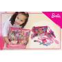 Barbie - Townley Girl Cosmetic Makeup Gift Box Set includes Lip Gloss, Nail Polish, Eye Shadow, Hair Accessories and more! 