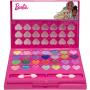 Barbie - Townley Girl Barbie Beauty Compact Set Kit with Brushes, 28 Eye Shadows, 6 Lip Gloss & 4 Blushes Makeup Set for Kids Toddler Girls