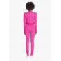 Balmain x Barbie Knit leggings with light pink Balmain monogram