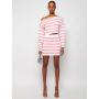 Balmain x Barbie Short Striped Knitted Skirt Pink