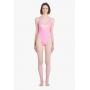 Balmain x Barbie Light pink racerback one-piece with white Balmain Paris logo