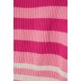 Balmain x Barbie Cold-shoulder button-embellished striped wool-blend dress