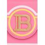 Balmain x Barbie Mini pink calfskin card holder