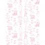 'Barbie™ Blueprint' Wallpaper by Barbie™ - Ballet Slipper