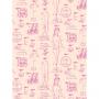 'Barbie™ Blueprint' Wallpaper by Barbie™ - Peach