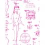 'Barbie™ Blueprint' Wallpaper by Barbie™ - Pink