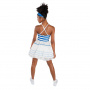 A Leading Role x Mattel Barbie Premium Adult Blue & White Sundress Dress Up - Barbie The Movie