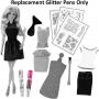Barbie Replacement Parts Sparkle Studio - CCN12 Replacement Silver and Pink Glitter Pens