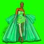 Barbie Chromatic Couture Green doll