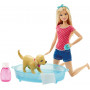 Barbie Splish Splash Pup Playset