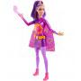 Fire Super Hero Barbie Doll - purple