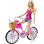 Barbie Doll Ride a Glam Bike