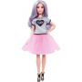 Barbie Fashionistas Pink Tulle Skirt Barbie Doll (Petite)