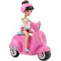 Barbie On the Go Pink Scooter and Doll