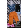 Barbie Complete Look Blue Polka Dot Top & Peach Pants Set