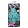 Barbie Fashions Complete Look Mint Polka Dot Ruffle Gown Set