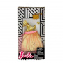 Barbie Fashions Complete Look Gold 1 shoulder Gown With Pink Tulle Set