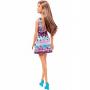 Basic Barbie® Doll with turquoise and pink dress