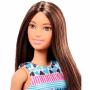 Basic Barbie® Doll with turquoise and pink dress