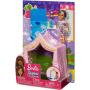 Barbie Skipper Babysitters Inc. Doll Playset Includes Small Toddler Doll, Pink Tent and Cloud-Print Sleeping Bag, Plus Bottle and Teddy Bear