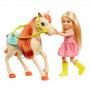 Barbie® Playset with Barbie® and Chelsea™ Blonde Dolls, 2 Horses with Bobbling Heads and 15+ Toy Accessories
