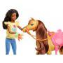 Mattel Barbie Hugs N Horses Playset, Brunette
