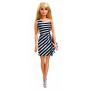 Barbie Doll in black and white striped dress (blonde)