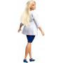 Barbie® Doctor Doll, Blonde Curvy, Wearing in White Coat with Stethoscope