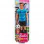 Ken™ Soccer Player Doll, Wearing Soccer Uniform Accessorized with Soccer Socks and Cleats