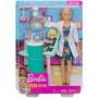 Barbie® Dentist Doll and Playset, Blonde, with Small Patient Doll and Accessories