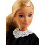 ​Barbie Judge Doll, Blonde, Wearing Black Robe with Gavel and Block