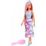 Barbie Dreamtopia Rainbow Princess Doll with Extra-Long Pink Hair and Accessories - Multi Color
