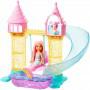 Barbie™ Dreamtopia Mermaid Playground Playset, with Chelsea™ Mermaid Doll, Merbear Friend Figure and Sand Castle Set with Swing, Slide, Pool and Tea Party