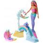 Barbie® Dreamtopia Mermaid Nursery Playset with Barbie® Mermaid Doll, Toddler and Baby Mermaid Dolls, Slide and Accessories