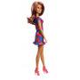 Barbie Doll with blue dress with flowers