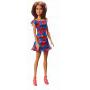 Barbie Doll with blue dress with flowers