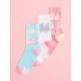 Barbie Pastel Slogan Ankle Socks 3 Pack